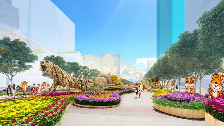 HCM City unveils draft design for 2022 Flower Street - ảnh 1
